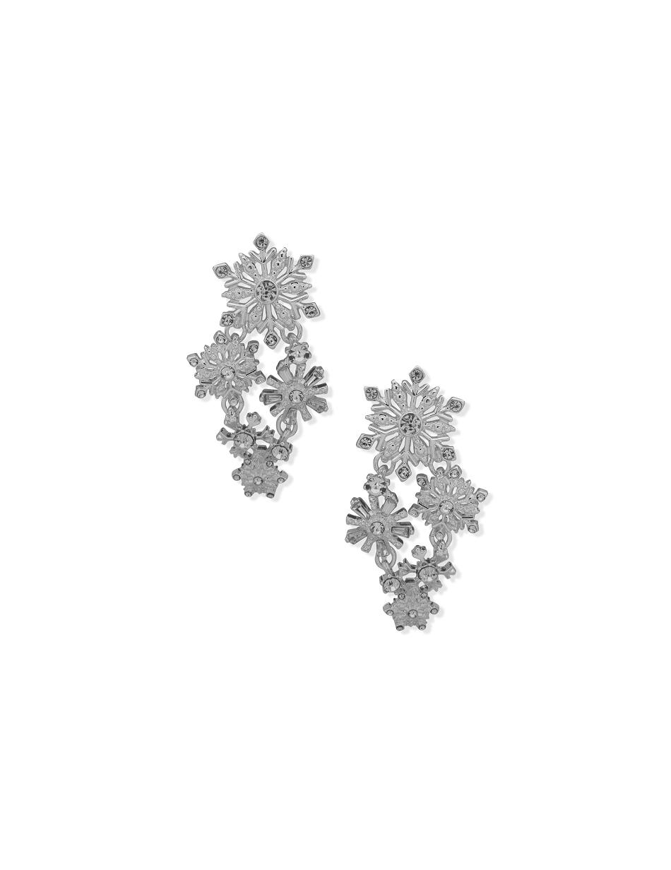 Earring Anne Klein Snowflake Statement Post Drop Pierced   | VJE-3707525